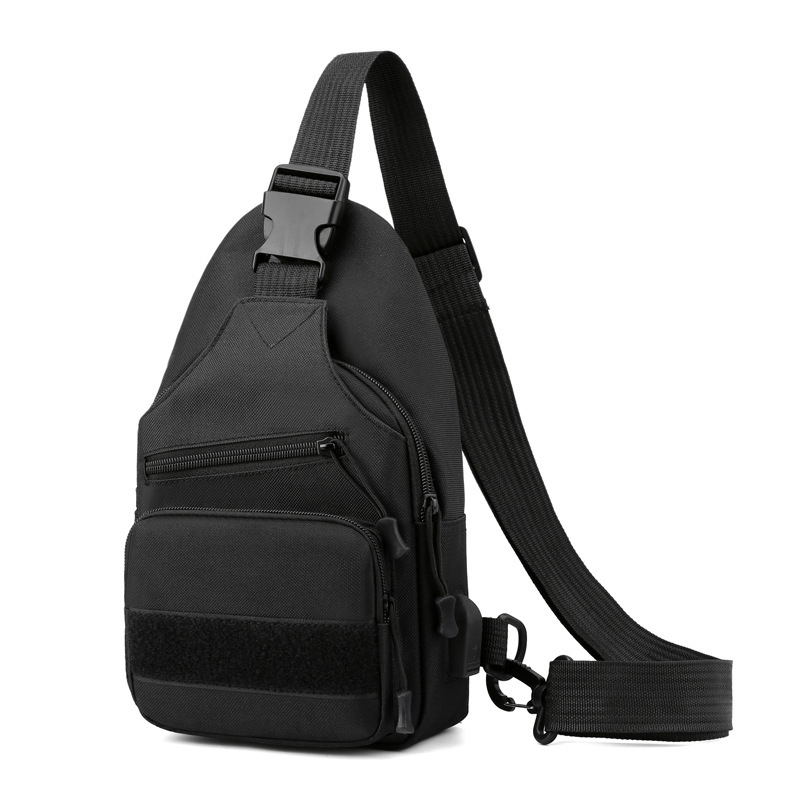Camouflage Chest Bag Outdoor Leisure Charging Crossbody Bag