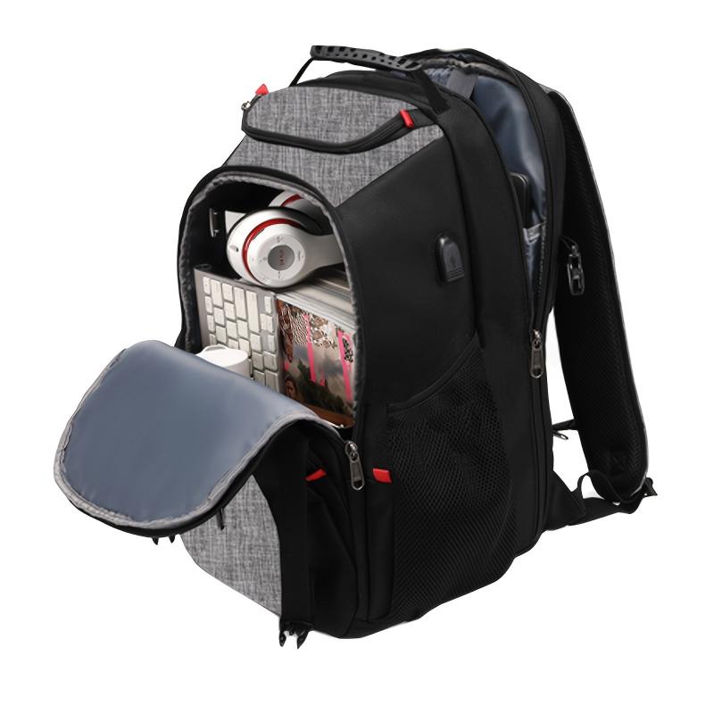 Large Capacity Backpack With USB Charging Compartment