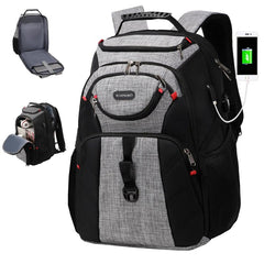 Large Capacity Backpack With USB Charging Compartment