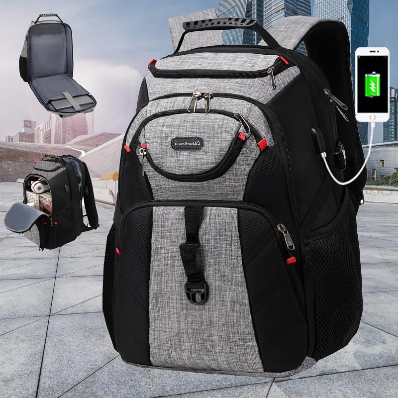 Large Capacity Backpack With USB Charging Compartment
