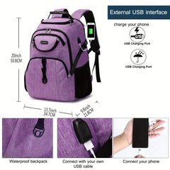 18cm Laptop Backpack with USB Charging Port