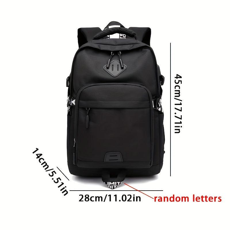Classic Travel Backpack USB Charging Port Work Backpack Large College Gift