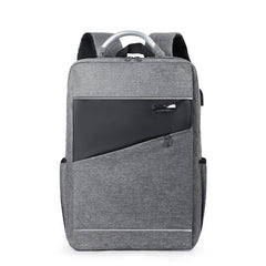 Men's Business Laptop Backpack with USB Charging Port