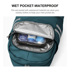Men's Travel Backpack with Shoes Compartment & Wet Pocket