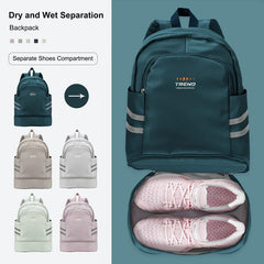 Men's Travel Backpack with Shoes Compartment & Wet Pocket