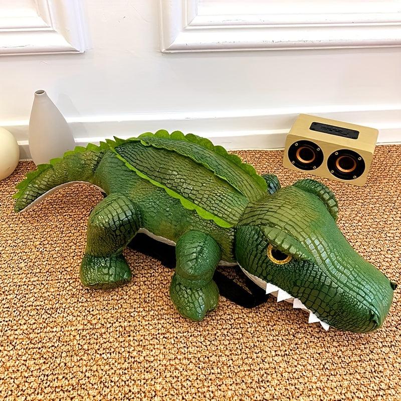 Children's Cartoon Crocodile Backpack - Colorful School Bag