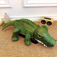 Children's Cartoon Crocodile Backpack - Colorful School Bag