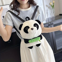 Casual Plush Panda Backpack Animal Backpack