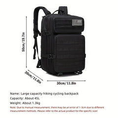 Large Capacity Backpack Camping Travel Sports Outdoor Tactical Backpack