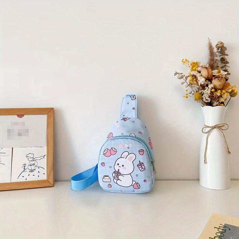 Kids' Cartoon Rabbit Chest Bag Lightweight Nylon Travel Crossbody Bag