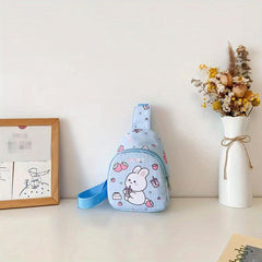 Kids' Cartoon Rabbit Chest Bag Lightweight Nylon Travel Crossbody Bag