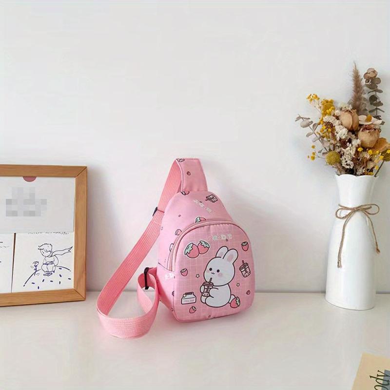 Kids' Cartoon Rabbit Chest Bag Lightweight Nylon Travel Crossbody Bag