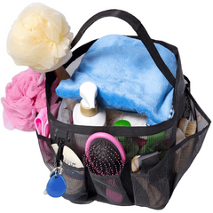 One Handed Beach Bag Mesh Wash Bag Fitness Bath Bag Travel Portable Storage
