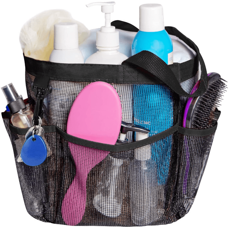 One Handed Beach Bag Mesh Wash Bag Fitness Bath Bag Travel Portable Storage