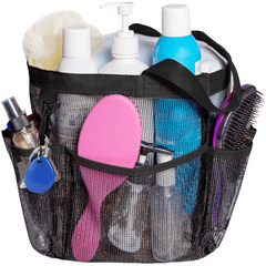 One Handed Beach Bag Mesh Wash Bag Fitness Bath Bag Travel Portable Storage