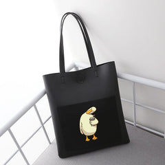 Large Capacity PU Shoulder Bag Duck Tote Handbag