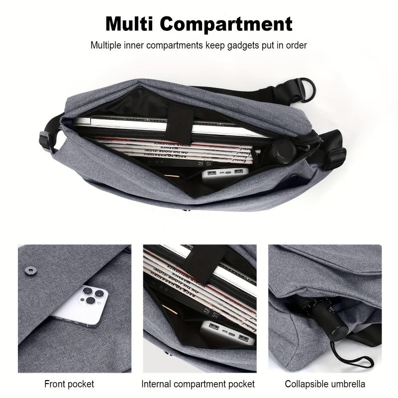 Functional Messenger Bag Crossbody Bag Men's Single Shoulder Bag