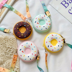 Donut Crossbody Bag Purse For Kids