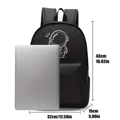 Astronaut School Backpack For Boys And Girls Solid Bag