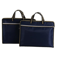 Portable Oxford Cloth File Bag Zipper Type Waterproof Briefcase