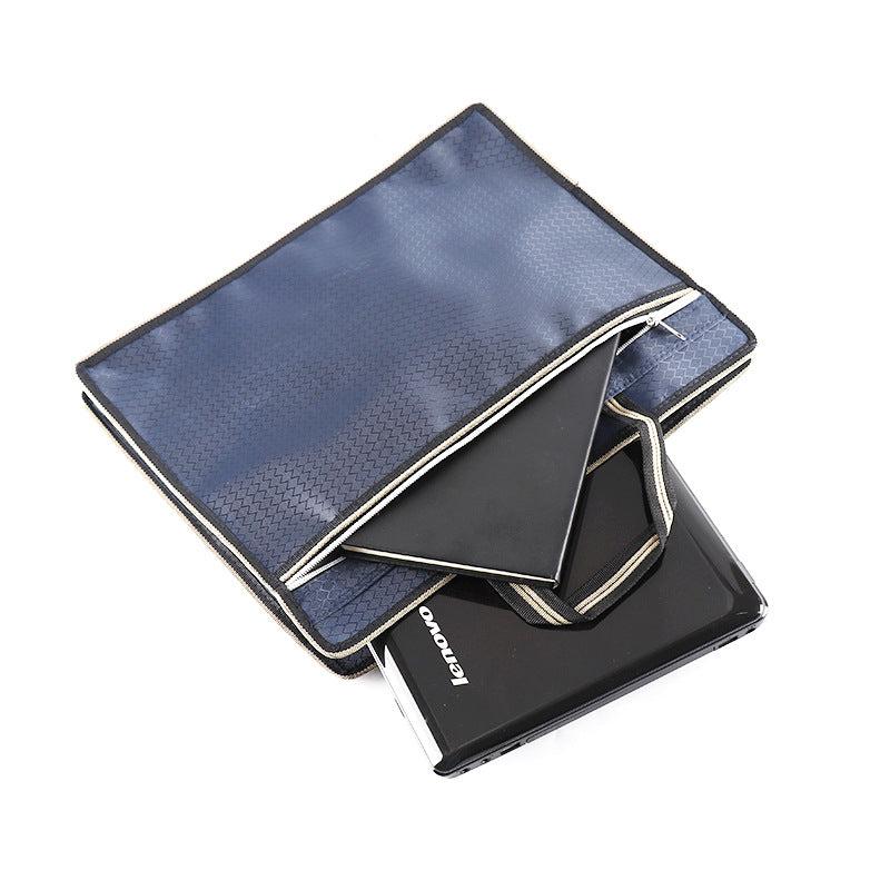 Portable Oxford Cloth File Bag Zipper Type Waterproof Briefcase