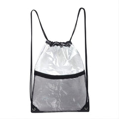 Clear Drawstring Bags PVC Waterproof Backpack Gym Sport Beach Bag For Men