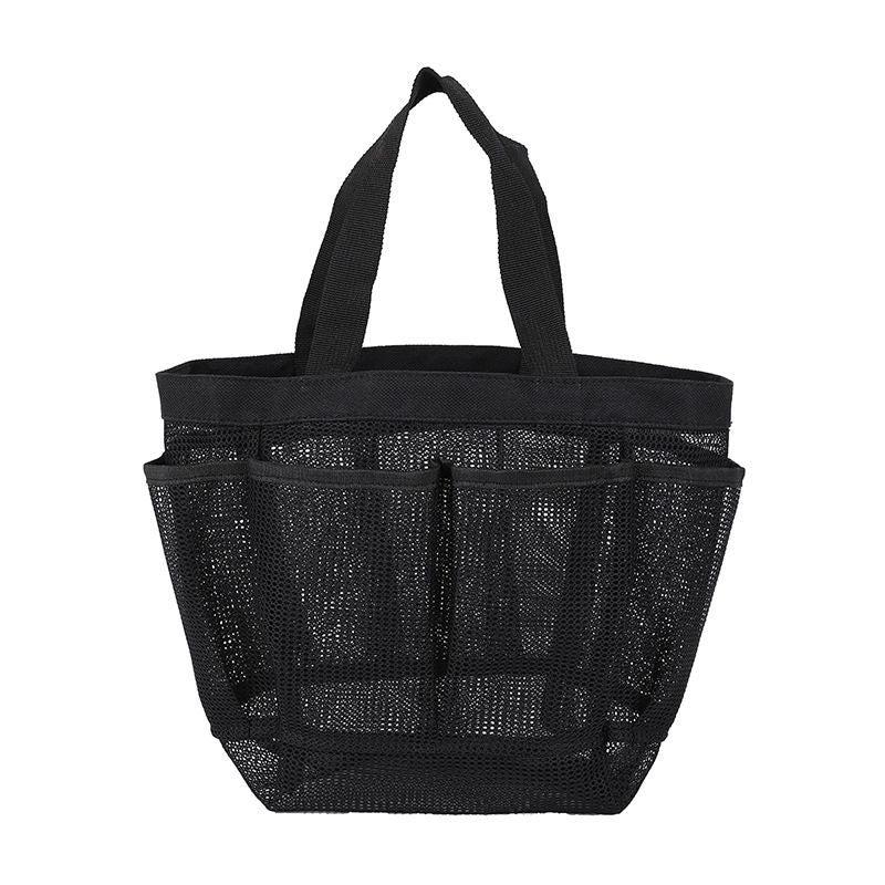 Portable Mesh Beach Bag Bath Swimming Bath Bag Pocket Mesh Cosmetics Storage Bag