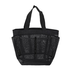 Portable Mesh Beach Bag Bath Swimming Bath Bag Pocket Mesh Cosmetics Storage Bag