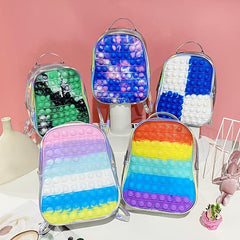 Decompression Backpack Puzzle Toy School Bag Bubble Pinch Pinch Music