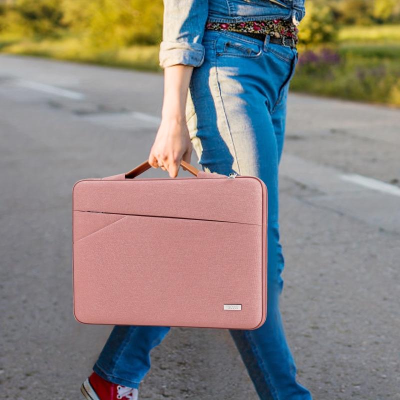 35 56 Cm Laptop Bag Shockproof Water Resistant With Handle And Pockets