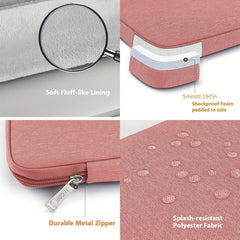 35 56 Cm Laptop Bag Shockproof Water Resistant With Handle And Pockets