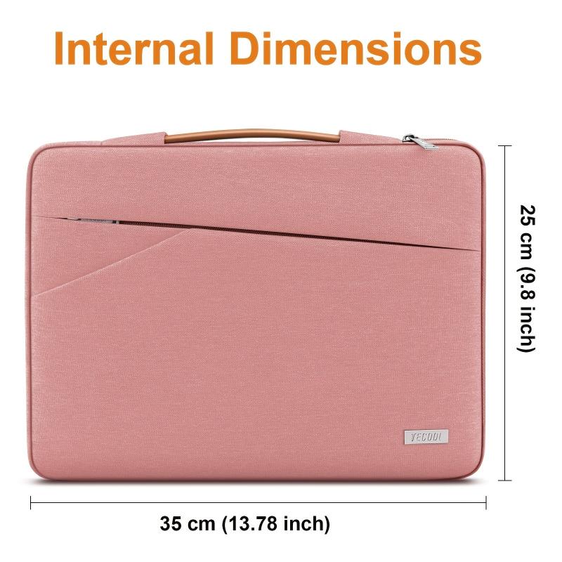 35 56 Cm Laptop Bag Shockproof Water Resistant With Handle And Pockets