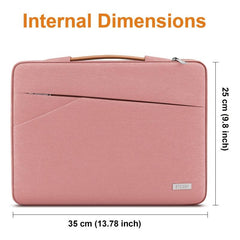 35 56 Cm Laptop Bag Shockproof Water Resistant With Handle And Pockets