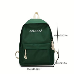 Preppy Students Backpack Large Capacity Canvas Schoolbag