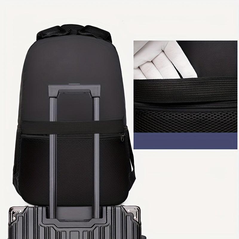 Black Backpack Large Capacity Business Travel Laptop Bag