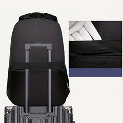 Black Backpack Large Capacity Business Travel Laptop Bag