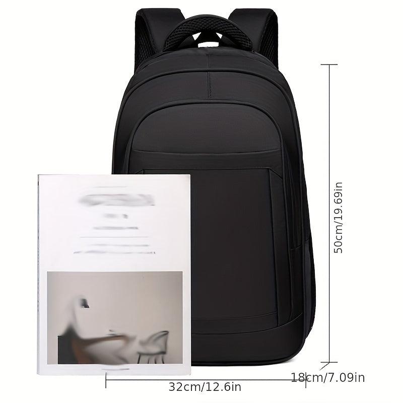 Black Backpack Large Capacity Business Travel Laptop Bag