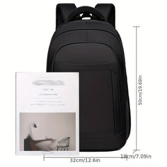 Black Backpack Large Capacity Business Travel Laptop Bag