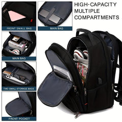 Waterproof Durable Backpack USB Charging Port Travel Student Computer Bag