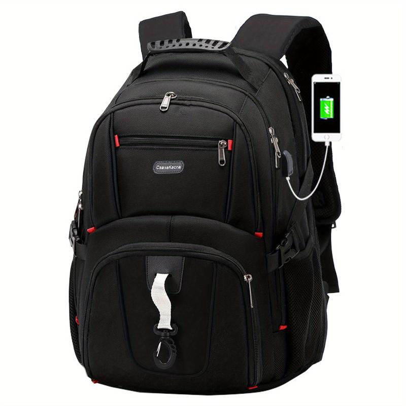 Waterproof Durable Backpack USB Charging Port Travel Student Computer Bag