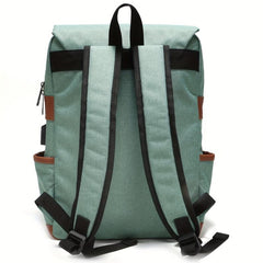 Casual Backpack With USB Charging Port Large Capacity School Bag