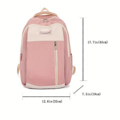 Contrast Students Large Capacity Backpack - Travel and School Bag
