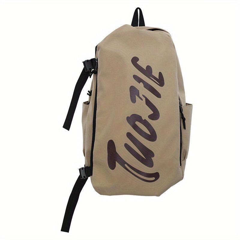 Student Backpack Letter Print Large Capacity Backpack Couple Travel Bag