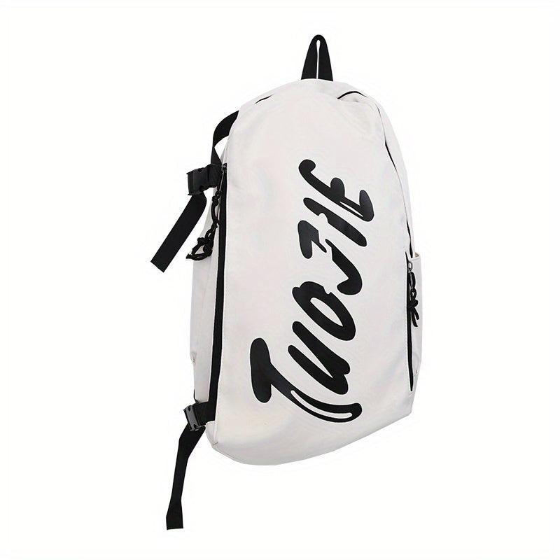 Student Backpack Letter Print Large Capacity Backpack Couple Travel Bag
