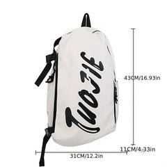 Student Backpack Letter Print Large Capacity Backpack Couple Travel Bag