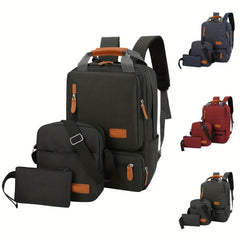 3pcs Casual Outdoor Backpack Set