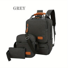 3pcs Casual Outdoor Backpack Set