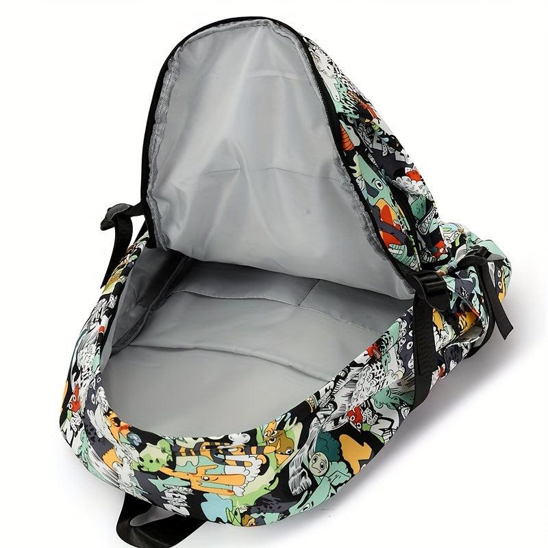 Casual Cartoon Graphic Backpack Large Capacity