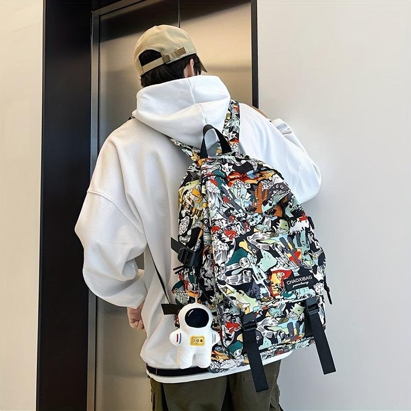 Casual Cartoon Graphic Backpack Large Capacity