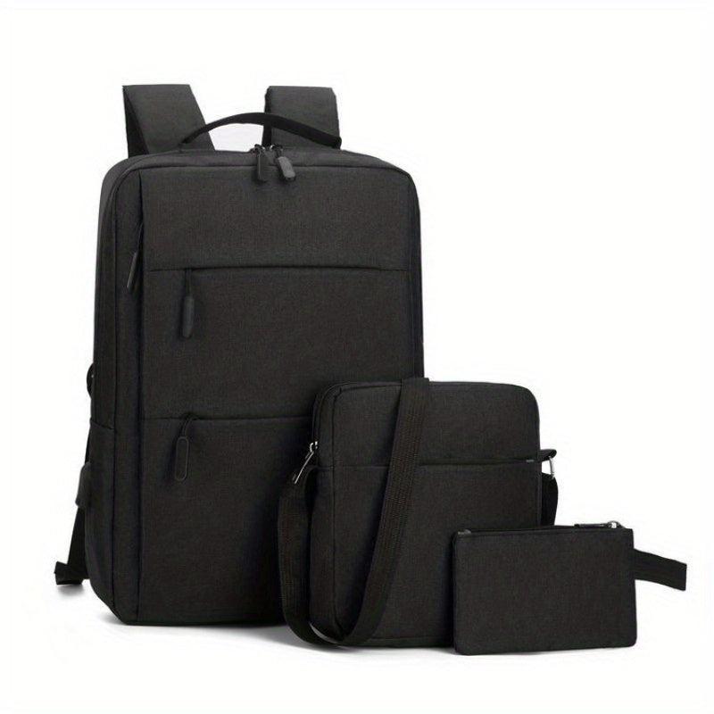 Business Casual Backpack with USB Charging Port, Computer Bag, Travel Bag